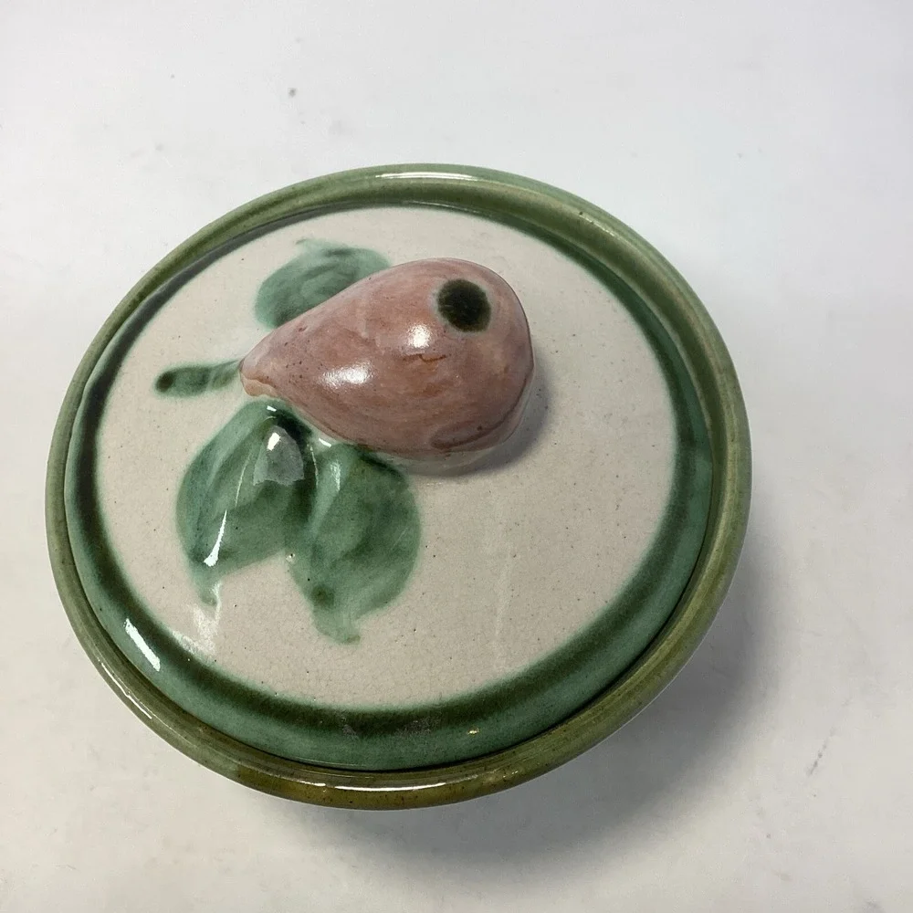 John B Taylor Ceramics Louisville Kentucky Harvest Pear Sugar With Lid